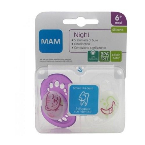 COPPIA SUCCHIETTI MAM 6M ROSA