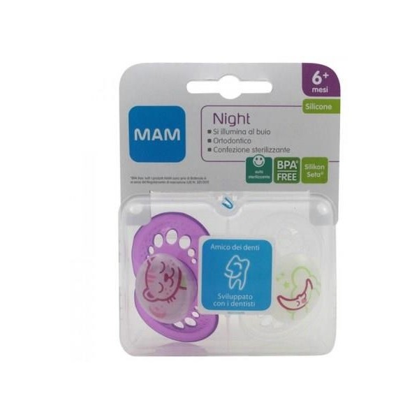 COPPIA SUCCHIETTI MAM 6M ROSA