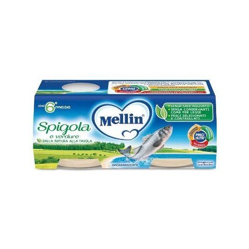 MELLIN OMOG SPIGOLA 2X80G