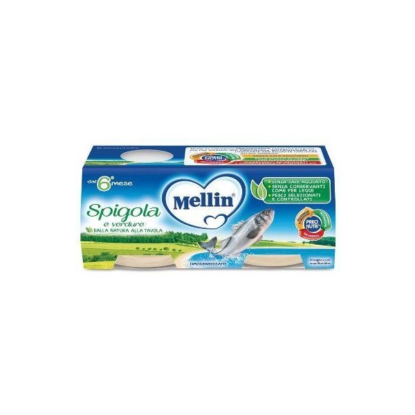 MELLIN OMOG SPIGOLA 2X80G