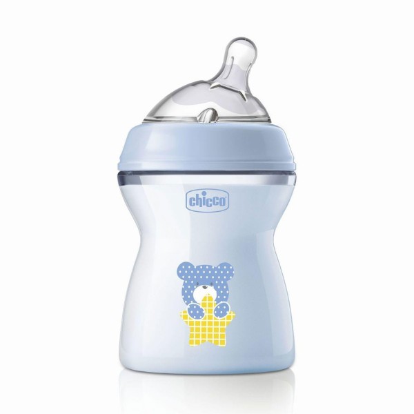 CHICCO BIBERON NATURAL 250ML 2M+ 
AZZURRO