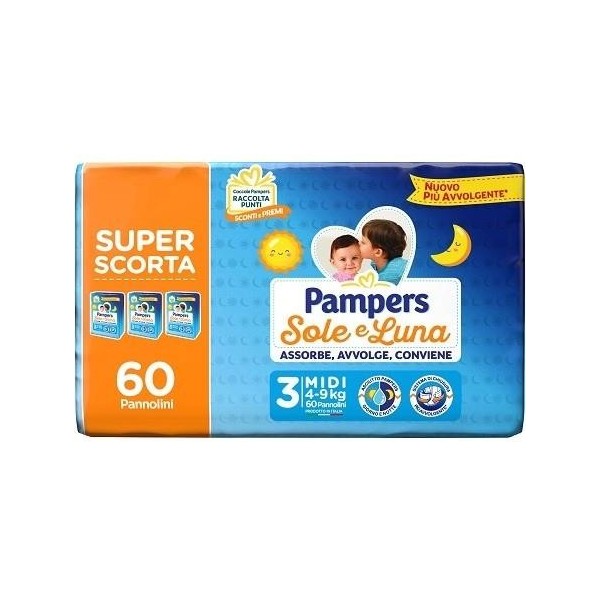 PAMPERS SOLE E LUNA 3 4/9KG