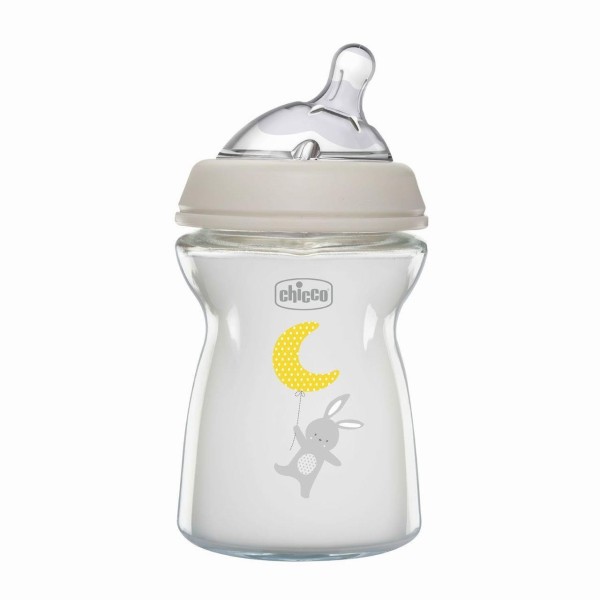 CHICCO BIBERON NATURAL FEELING 250ML 0M+ VETRO