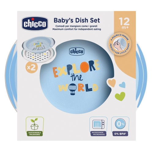 CHICCO SET PIATTI 12M+