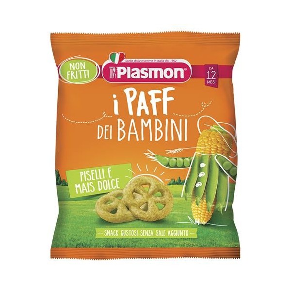 Plasmon

i PAFF DEI BAMBINI
Piselli e Mais
