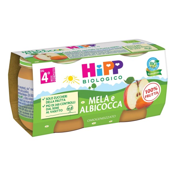 HIPP OMOGENIZZATO MELA ALBICOCCA