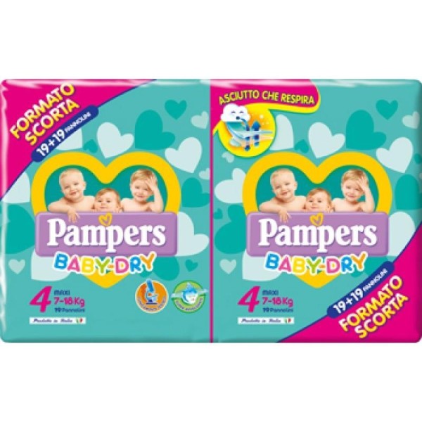 PAMPERS BABY DRY TAGLIA 4