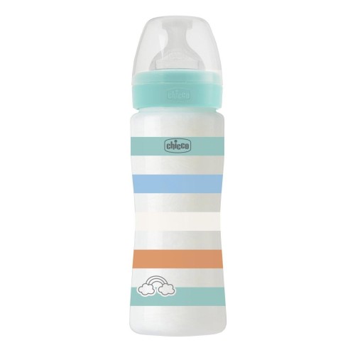 CHICCO BIBERON 330ML AZZ 4M+