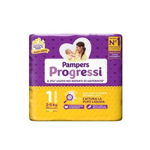 PAMPERS PROGRESSI TAGLIA 1 
2/5KG