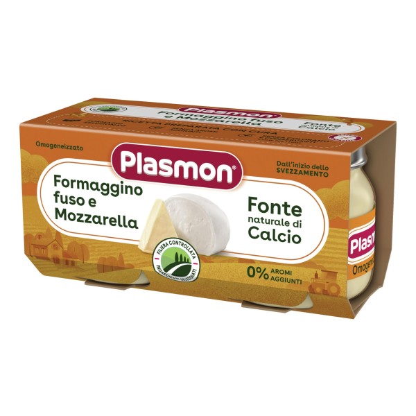 PLASMON OMOGENNIZZATO FORMAGGINO FUSO E MOZZARELLA