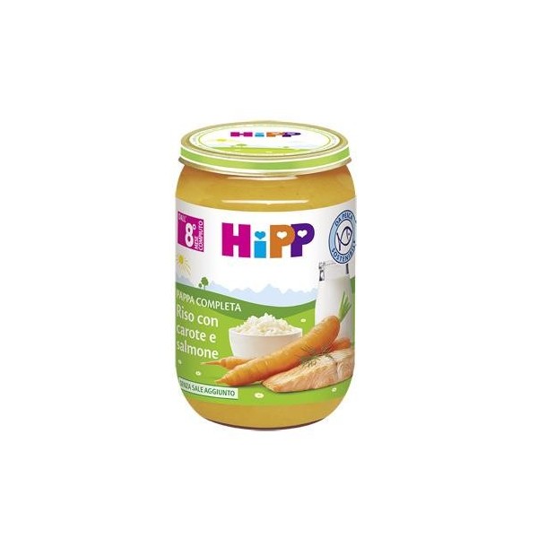 HiPP
Riso con carote e salmone