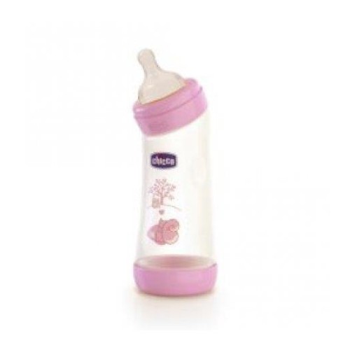 BIBERON ANGOLATO CHICCO ROSA 250ML