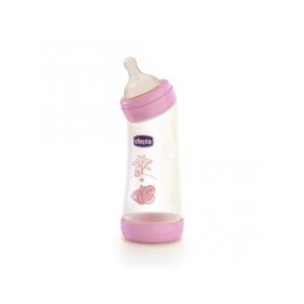 BIBERON ANGOLATO CHICCO ROSA 250ML
